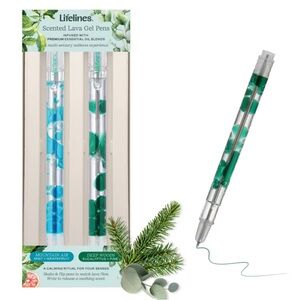 NIP 2 pk Lifelines Scented Lava Pens - Blue/Green